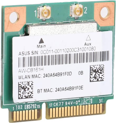 Wifi Module - Netwerkkaart WLAN - Laptop Upgrade - Dubbele Frequentie - Mini PCI-E - Groen
