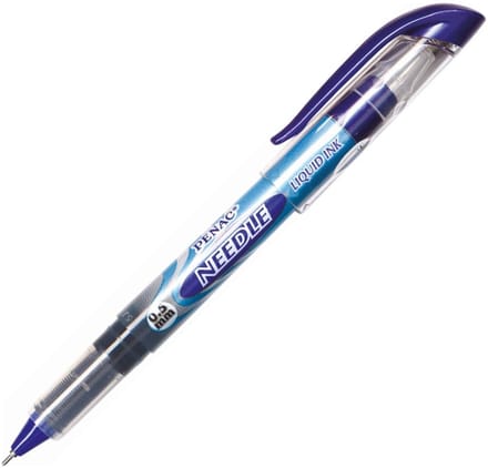 Penac Needle Fineliner - Rollerbalpen - 0,5 mm - Blauw - Set van 12 stuks