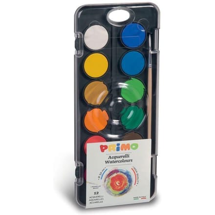 Palette d'aquarelle 12 godets Ø 30 mm schoon