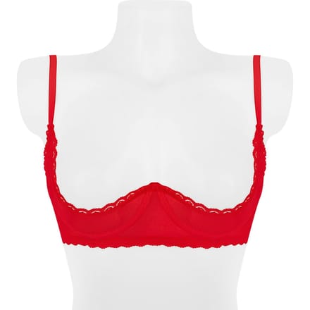 Amorable - 1/4 cup BH Satijn - Rood M
