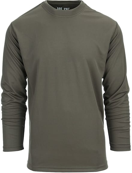 101 INC - Tactical t-shirt Quick Dry long sleeve (kleur: Groen / maat: S)