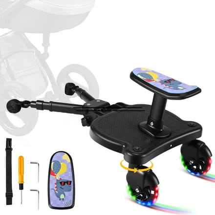 ApexArte® Meerijdplankje met Zitje - Buggy Board - Universeel