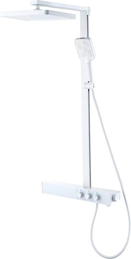 Mawialux Thermostatische Regendoucheset - Opbouw - Mat Wit - Cyber