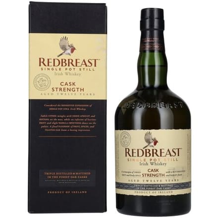 Redbreast 12 Years Old Single Pot Still CASK STRENGTH 57,5% Vol. 0,7l in geschenkverpakking