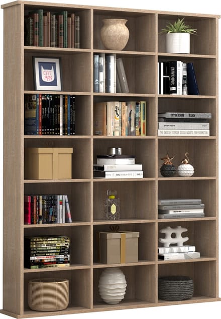 Houten CD DVD plank Boekenplank Media plank Kamerscherm Decoratieve plank Megosa M