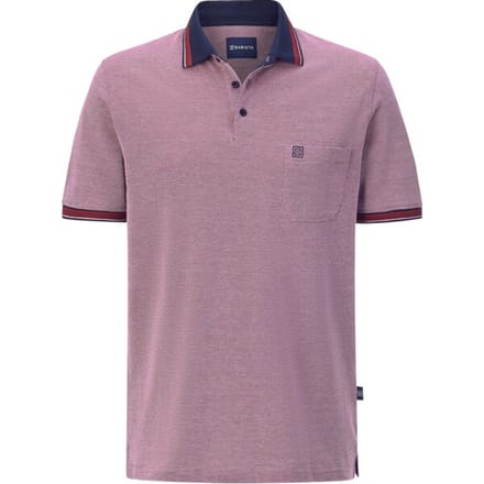 Babista herren Poloshirt - 52/54 - rood - Plus Size