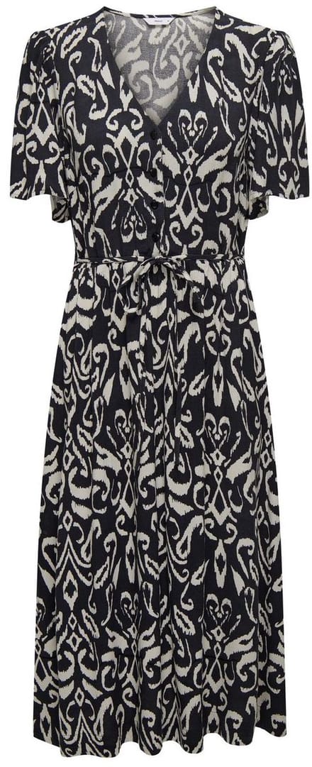 ONLY ONLHALIA LIFE S/S MIDI DRESS WVN NOOS Dames Jurk - Night Sky Malene Graphic