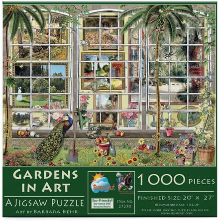 Kunst Puzzel - Tuinen in Beeld - Ontspanning Thuis - 1000 Stukjes - 30.5 x 30.5 cm - Meerkleurig