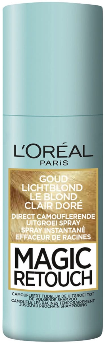 L’Oréal Paris Magic Retouch Goud Lichtblond - Camouflerende Uitgroeispray - Natuurlijk ogend kleurresultaat - 75 ml - haarverf