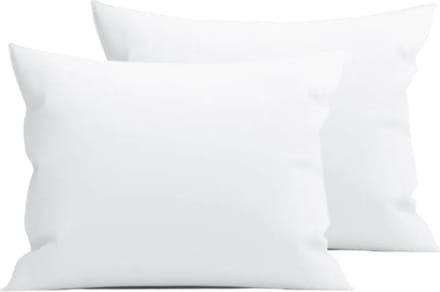 Droomtextiel Percale Katoen Kussenslopen Wit - 60x70 cm - 2 Stuks - Hoogwaardige Kwaliteit