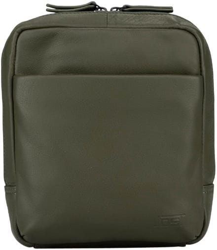 JOST Leren schoudertas Tromsoe Shoulder Bag Olive olijfgroen