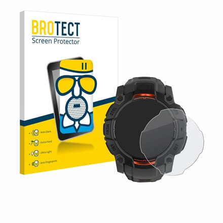 BROTECT - Screenprotector voor Garmin Instinct 3 Solar (50 mm) - Folie Beschermfolie Beschermglas matte
