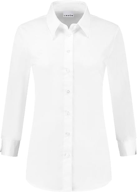 Ledub dames blouse Lisa - popeline - wit