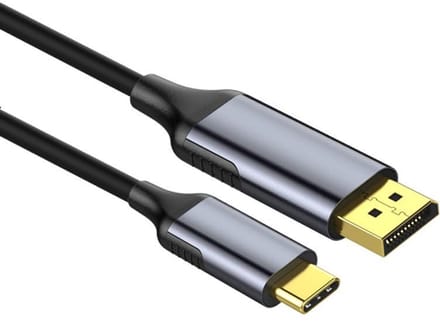 Ronte - USB C naar DisplayPort-kabel 1,8m - 4K @ 60Hz - Thunderbolt 3 - MacBook Pro/Air - iPad Pro - iMac - Dell XPS 15/13