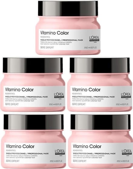 5x L'Oréal Professionnel Serie Expert Vitamino Color Mask 250ml