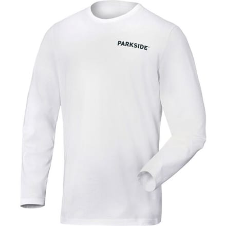 PARKSIDE Heren longsleeve, Fan Edition (wit, M)
