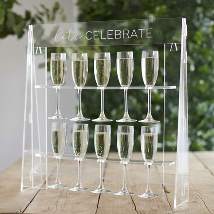 Ginger Ray - Ginger Ray - Let's Celebrate Acrylic Drink Stand - A Touch Of Pampas