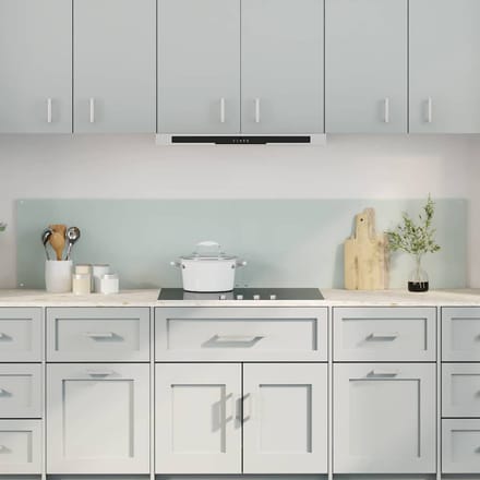 vidaXL - Keukenachterwand - 2 - st - Wit - 100 - x - 40 - cm - gehard - glas