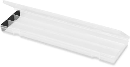 deflecto pennenbox met deksel, transparant