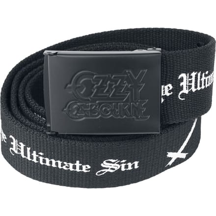 Ozzy Osbourne Logo Unisex Riem - zwart - Standard