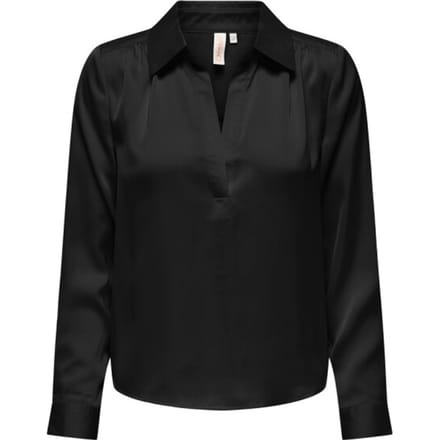 ONLY - ONLZORA LS V-NECK COLLAR TOP WVN - Dames - Blouses