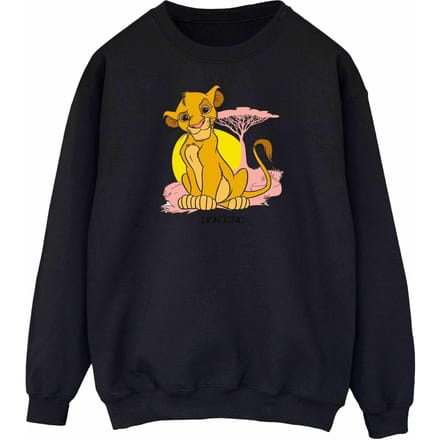 Disney Dames/Dames The Lion King Simba Pastel Sweatshirt (Zwart)