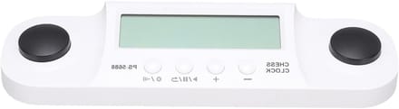 Digitale Schaaktimer - Spelklok Countdown - Competitief Spel - Draagbaar ABS Materiaal - 27D x 8B x 4H cm - Wit