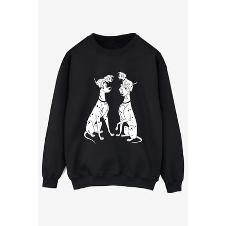 Disney Dames/Dames 101 Dalmatiërs Familie Sweatshirt (Zwart)