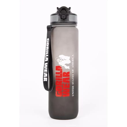Gorilla Wear Gradient Water Fles 1000 ml - Zwart/Grijs