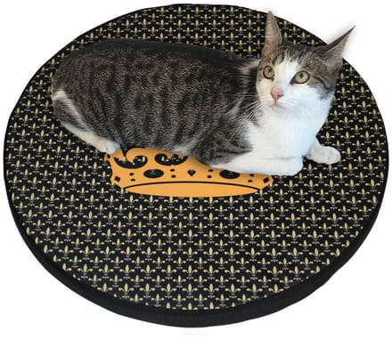 Bertoni - Kattenbed - Matras - Kattenkussen - in elastisch schuim - Diameter 55 cm - Kroon ontwerp, Ring