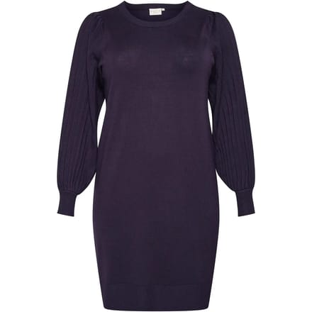 Kaffe Curve KCloni Knit Dames Jurk -Dawn Purple