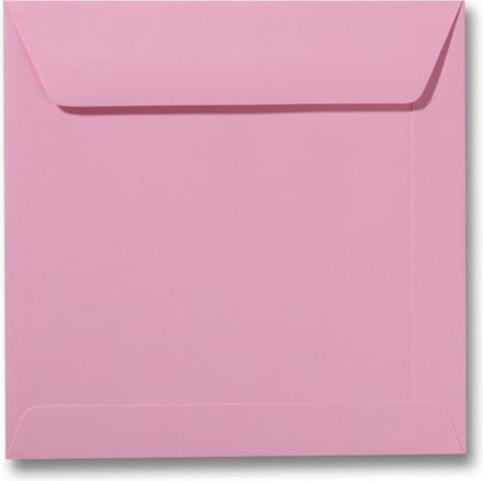 Envelop 22 x 22 Donkerroze, 60 stuks