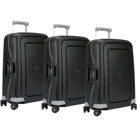 Samsonite S'Cure Spinner 55cm Black Triple Kofferset