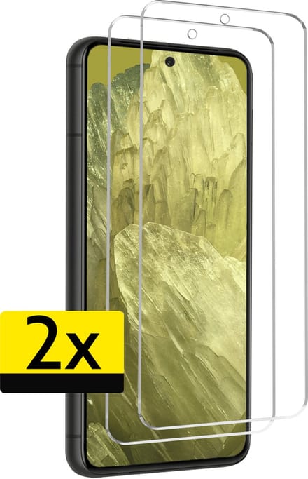 Screenprotector - Geschikt voor Google Pixel 8a - 2 Stuks - Extra Sterk - Beschermglas - Gehard Glas - Tempered Glass - Screen Protector