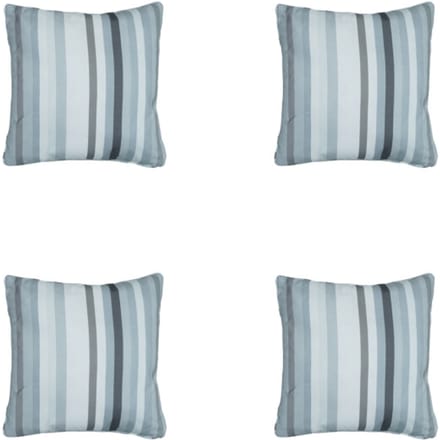 Madison - Sierkussen Righe grey - Ca. 50x50 cm - Set van 4
