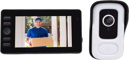 Video Intercom Systeem - Deurtelefoon Set - Veilig Thuis - HD Groothoek Lens - 16 x 12 x 7 cm