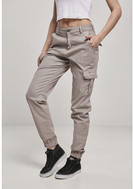 Dames Cargo broek Urban Classics high waist (Groot getailleerd )