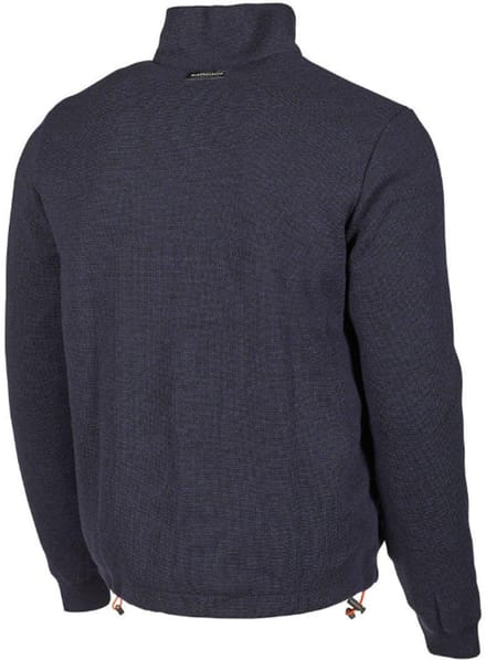 Ivanhoe vest Hadar Full Zip Windbreaker Navy - fijne merinowol - Blauw