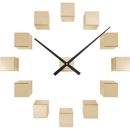 Karlsson wandklok diy cubic metallic metallic gold- Ø40cm