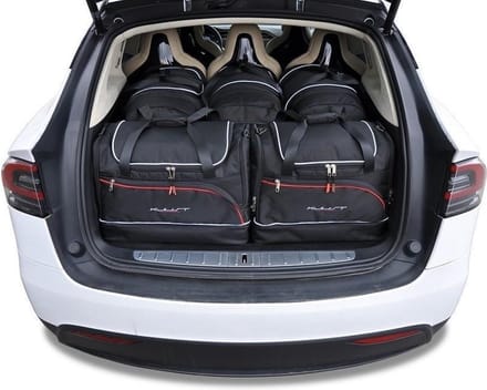 Tesla Model X 2016+ Trunk Reistassen 5-delig Organizer Weekendtassen Auto Interieur Accessoires
