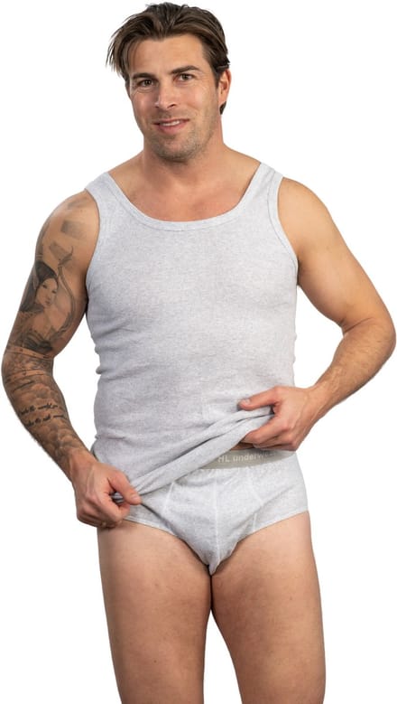 HL Tricot - Heren slip active - Maat M - Mannen - ZWART -