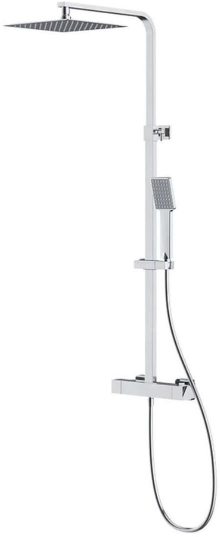 Cersanit City - Doucheset met thermostaat, 25x25 cm, chroom S951-341