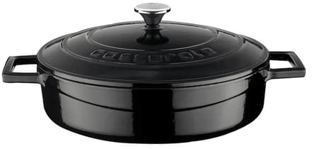 Lava Braadpan - 24 cm - 2.47 liter - Gietijzer - Zwart