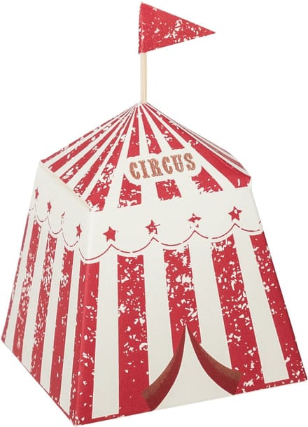 ARTYFETES - 8 Vintage Circus Tent Houders van Papier