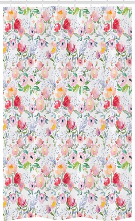 ABAKUHAUS Land – Douchogordijn Bloemenprint – 120x180 cm – Polyester