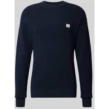 Gebreide pullover met labelpatch