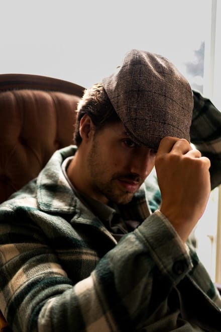 Tresanti DOLAN Melange check flatcap Beige (TRHTIE134 - 101)