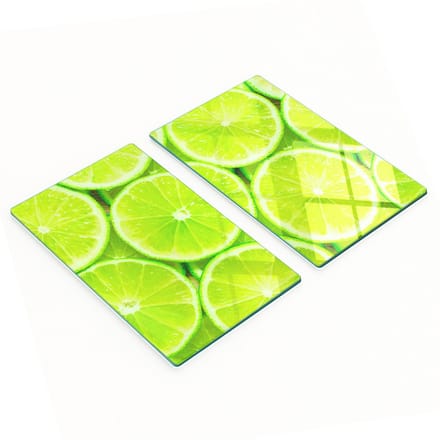 Multifunctionele decoratieve glazen borden met limoenprint 2x30x52 cm