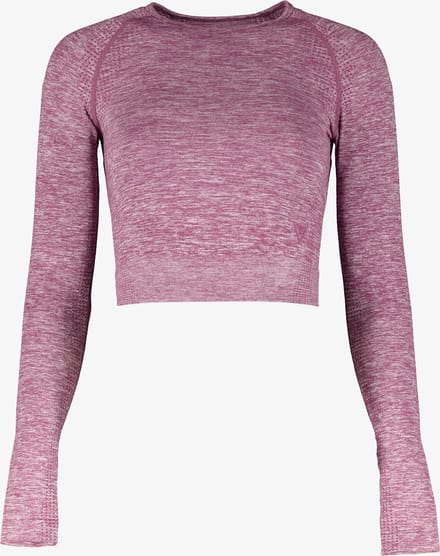 Osaga seamless dames cropped sport top paars - Maat M