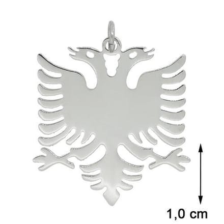 Blinx Jewels Stalen Hanger Albanië Vlag